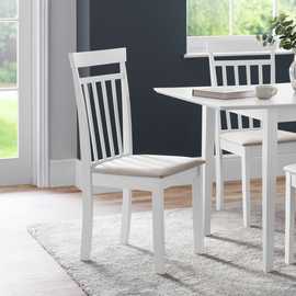 Julian Bowen Coast Pair of Dining Chairs - White