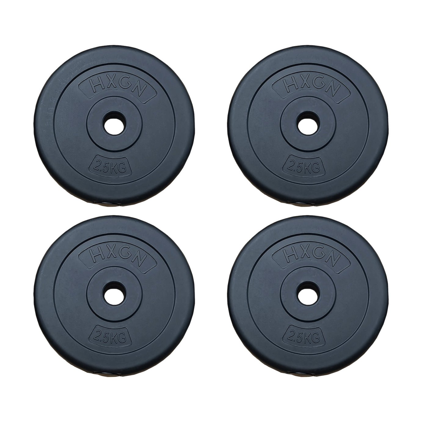 HXGN Vinyl Standard Weight Plates - 4 x 2.5kg