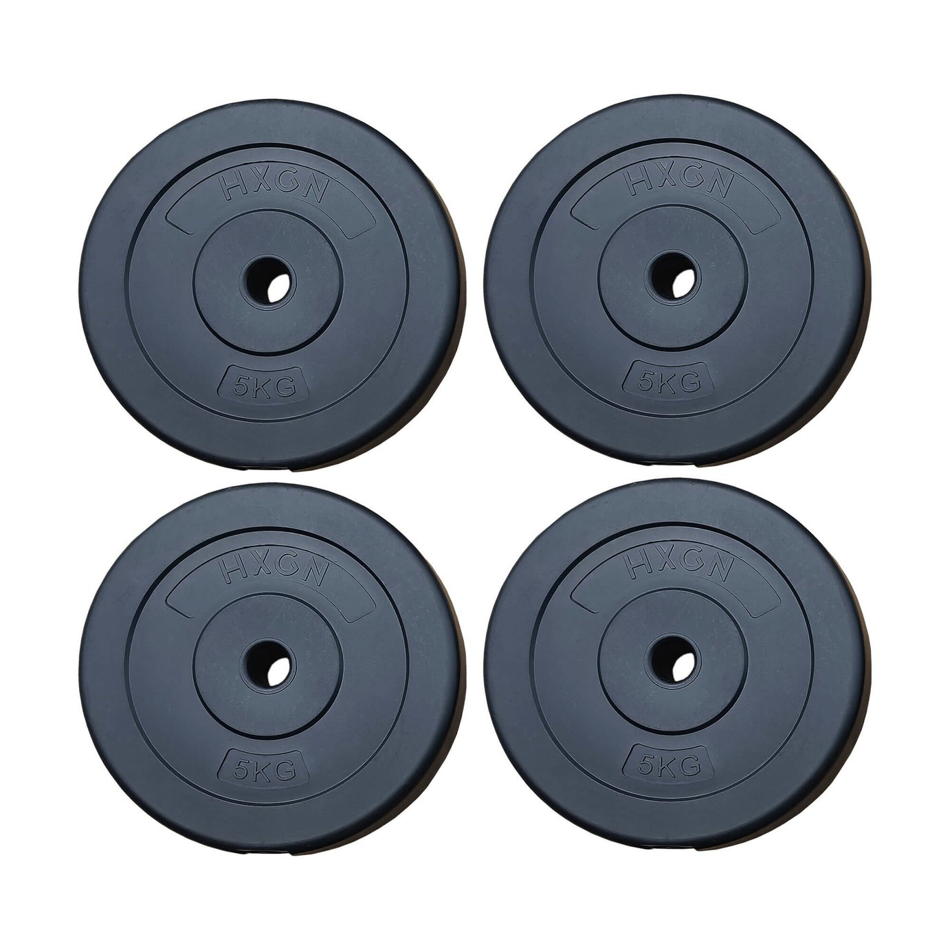 HXGN Vinyl Standard Weight Plates - 4 x 5kg