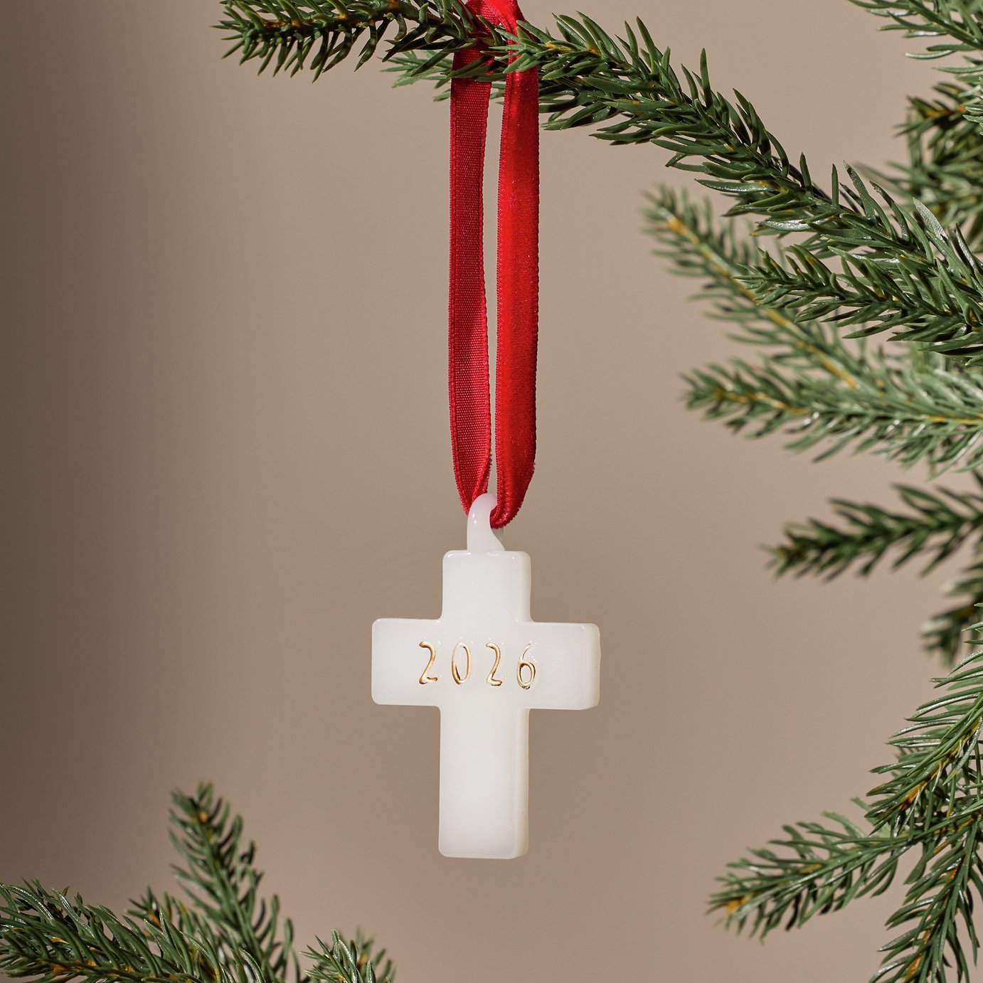 Argos Home 2026 Remembrance Cross Hanging Christmas Ornament