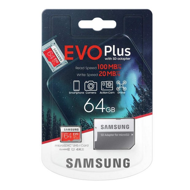 Buy Samsung Evo Plus Microsd Memory Card 64gb Microsd Memory Cards Argos