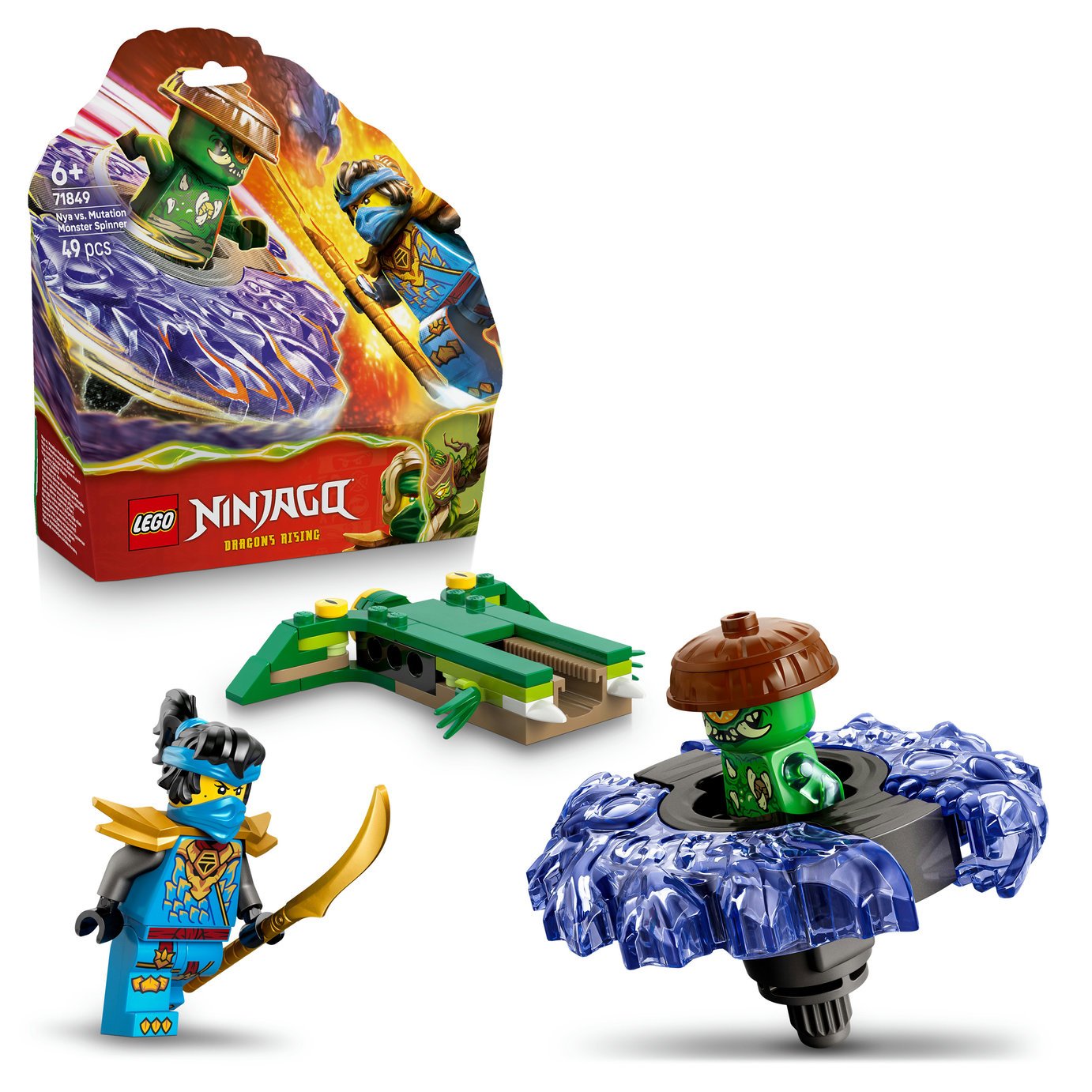 LEGO NINJAGO Nya vs. Mutation Monster Spinner Toy 71849