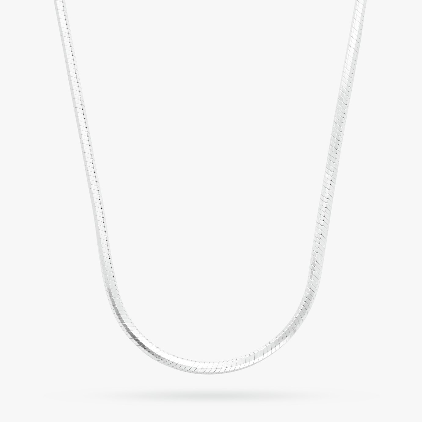 Revere Sterling Silver Diamond Cut Snake Chain - 18 Inch