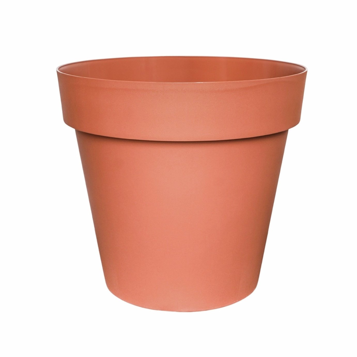 Ivyline 40cm Cleo plastic Planter with Wheels - Terracotta
