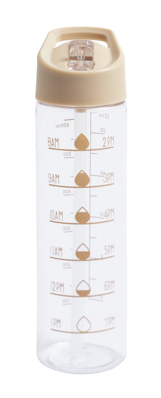  Home Beige Tracker Sipper Water Bottle - 700ml