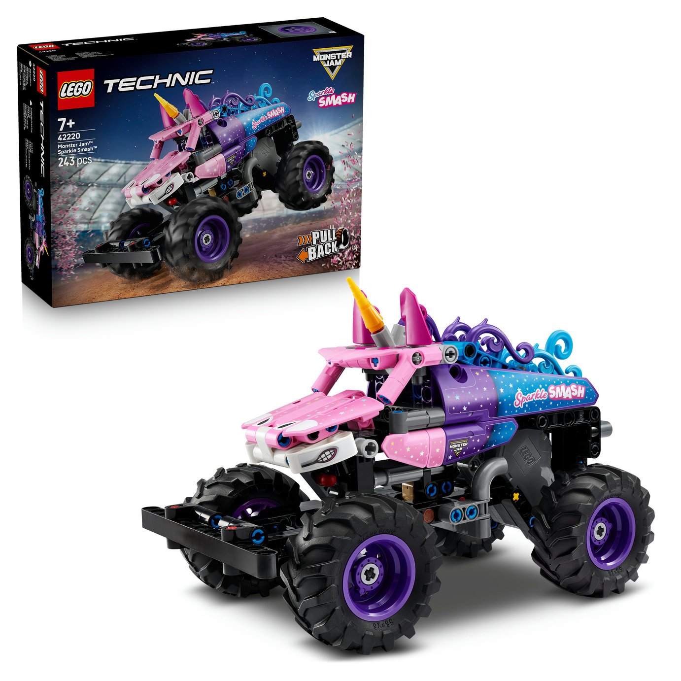 LEGO Technic Monster Jam Sparkle Smash Pull-Back Toy 42220