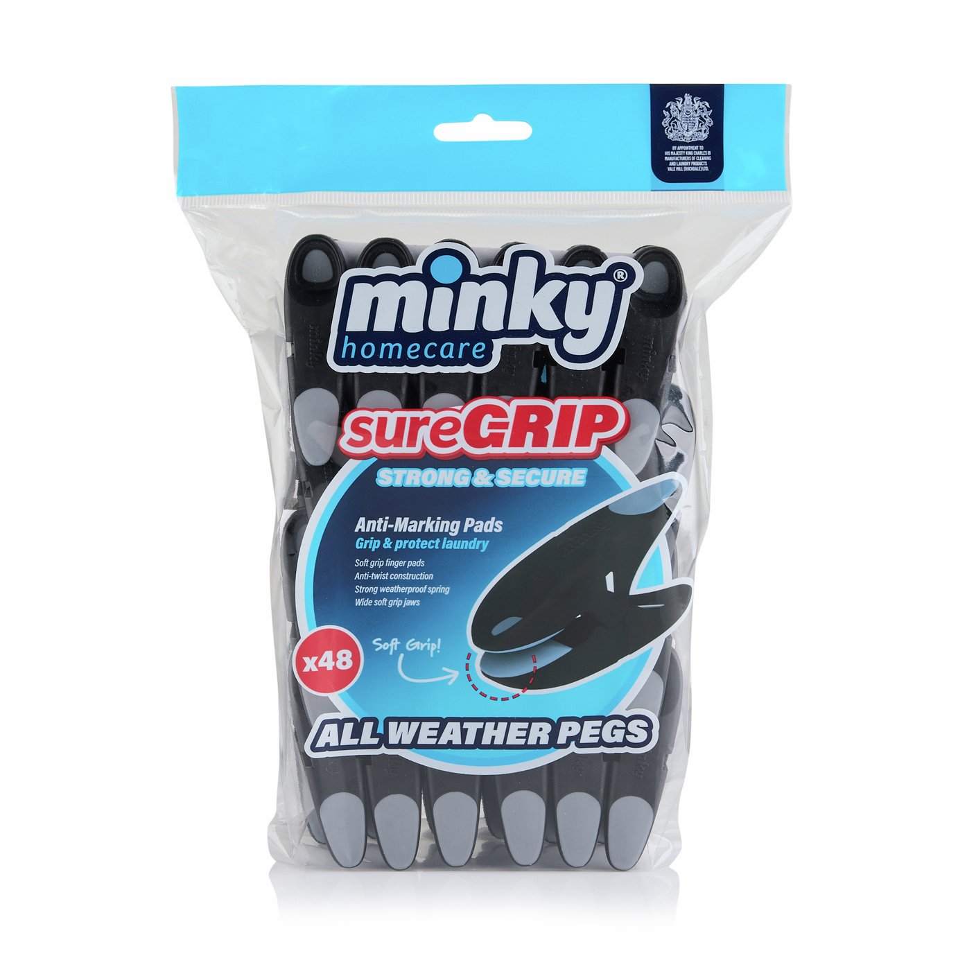 Minky Suregrip 48 Clothes Pegs
