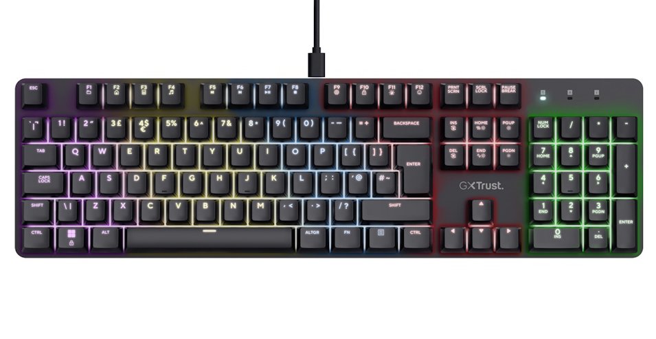 GXTrust 871 Zora Wired Mechanical Gaming Keyboard - Black