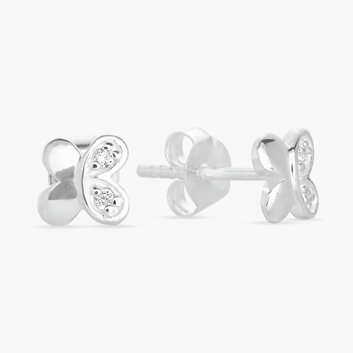 Revere Sterling Silver Butterfly Stud Earrings