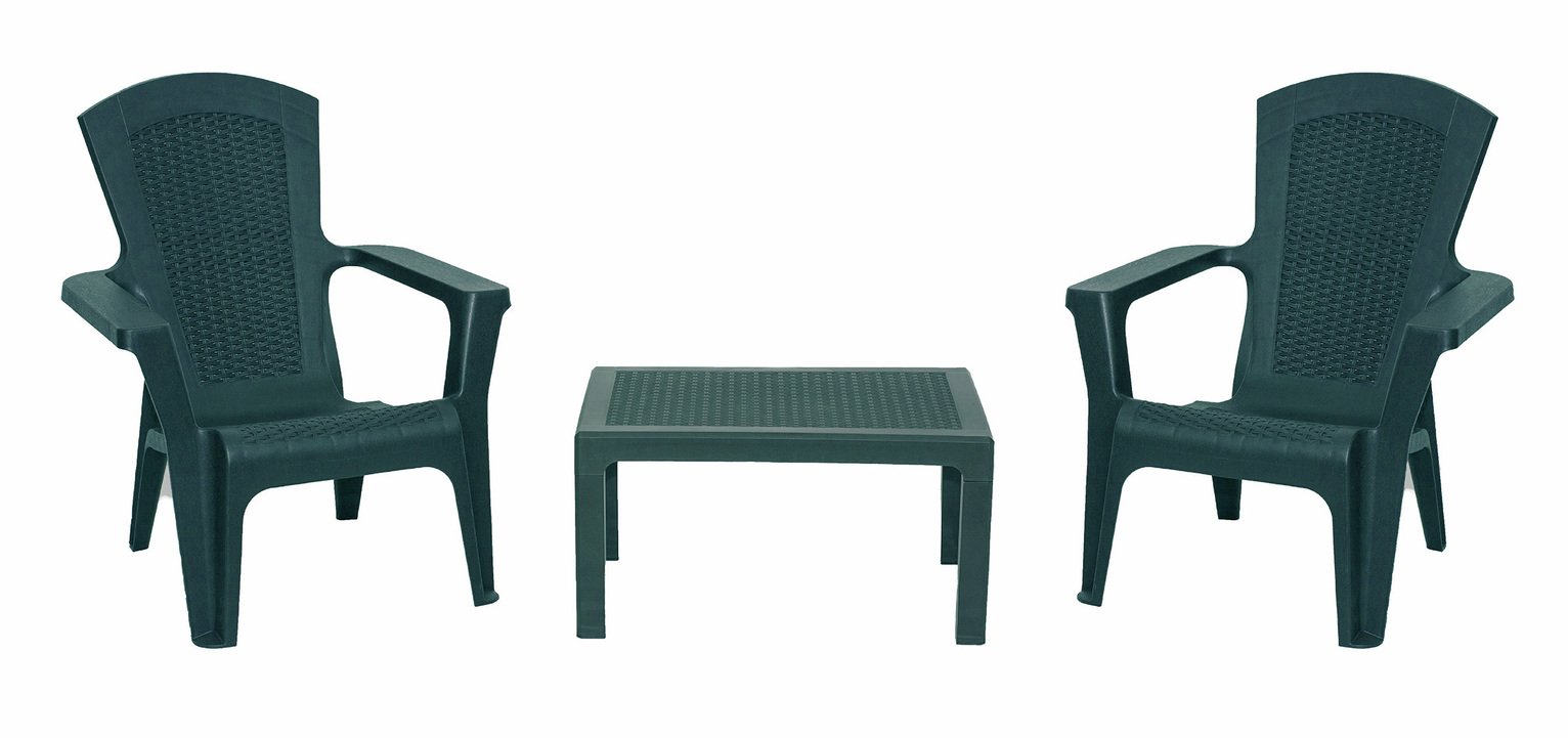 Bica Baltimore Stackable Garden Bistro Set - Green