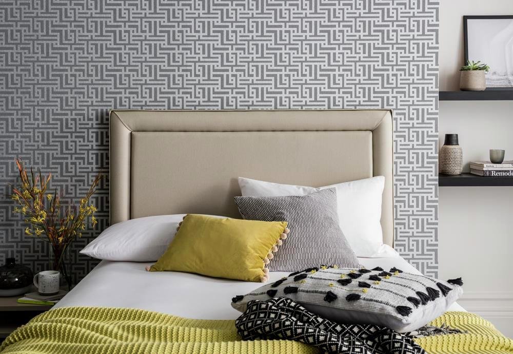 Silentnight Toulouse Double Headboard - Sandstone