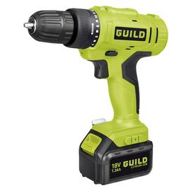 Guild 1.3AH Cordless Drill Driver with 2 18V Batteries