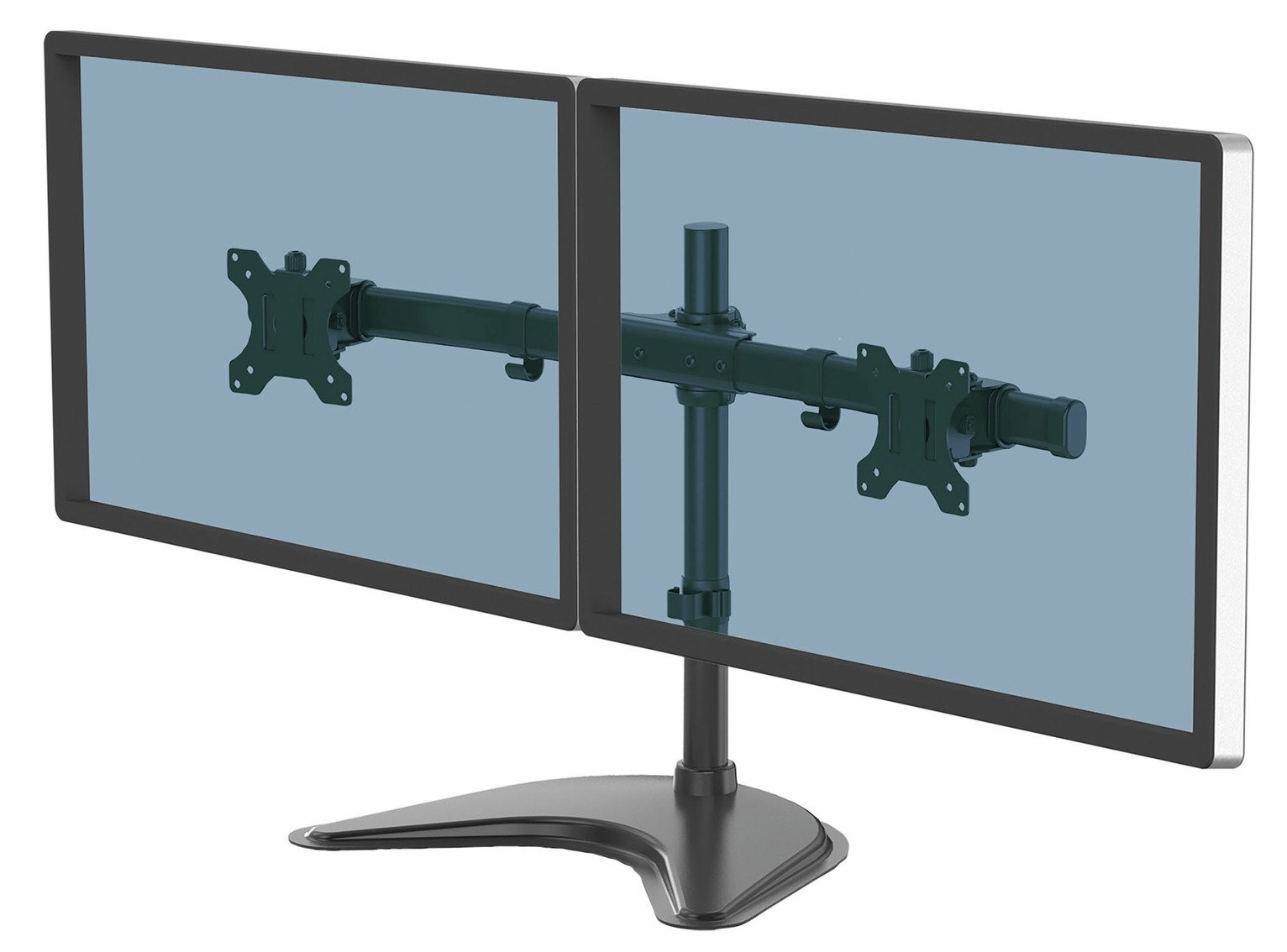 Fellowes SEASA Up to 27 Inch Dual Monitor Arm - Black