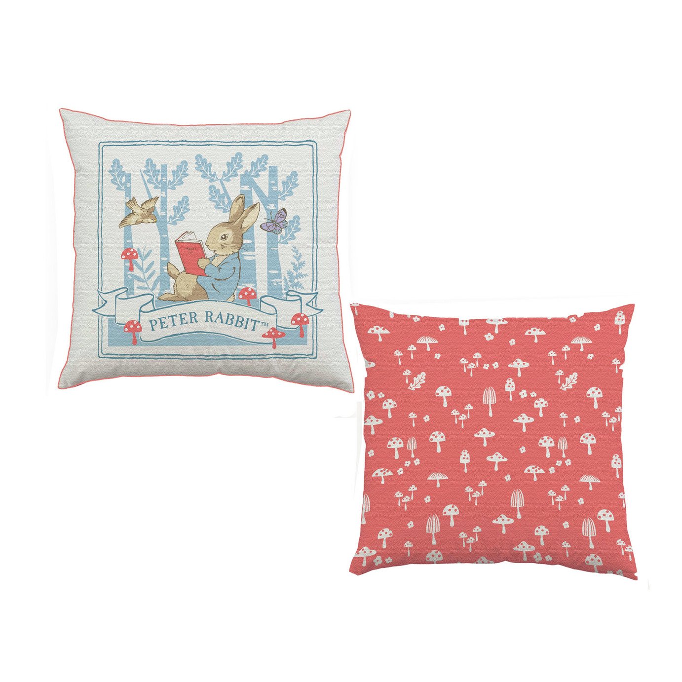 Peter Rabbit Cushion White - 35x35cm