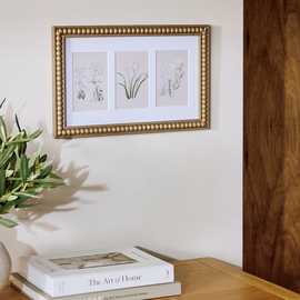 Argos Home Beaded Wood Effect Multi Photo Picture Frame-4x6"