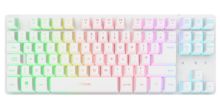 GXTrust 831 Thado TKL Wireless Gaming Keyboard - White