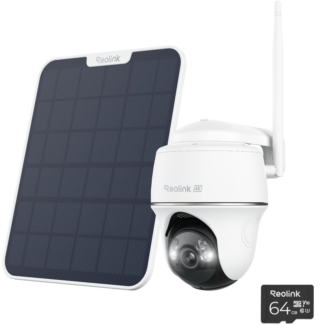 Reolink Argus 4K PT Wi-Fi Security Camera And Solar Panel