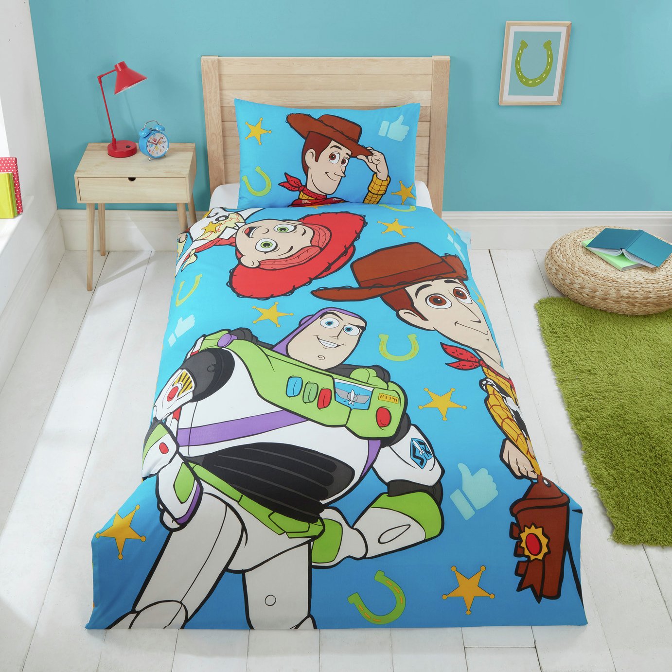 Disney Toy Story 5 Kids Howdy Blue Bedding Set - Single