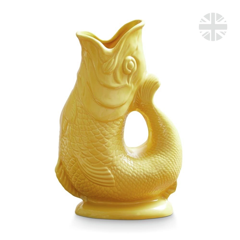 Wade Ceramic Clay Fish Jug - Yellow