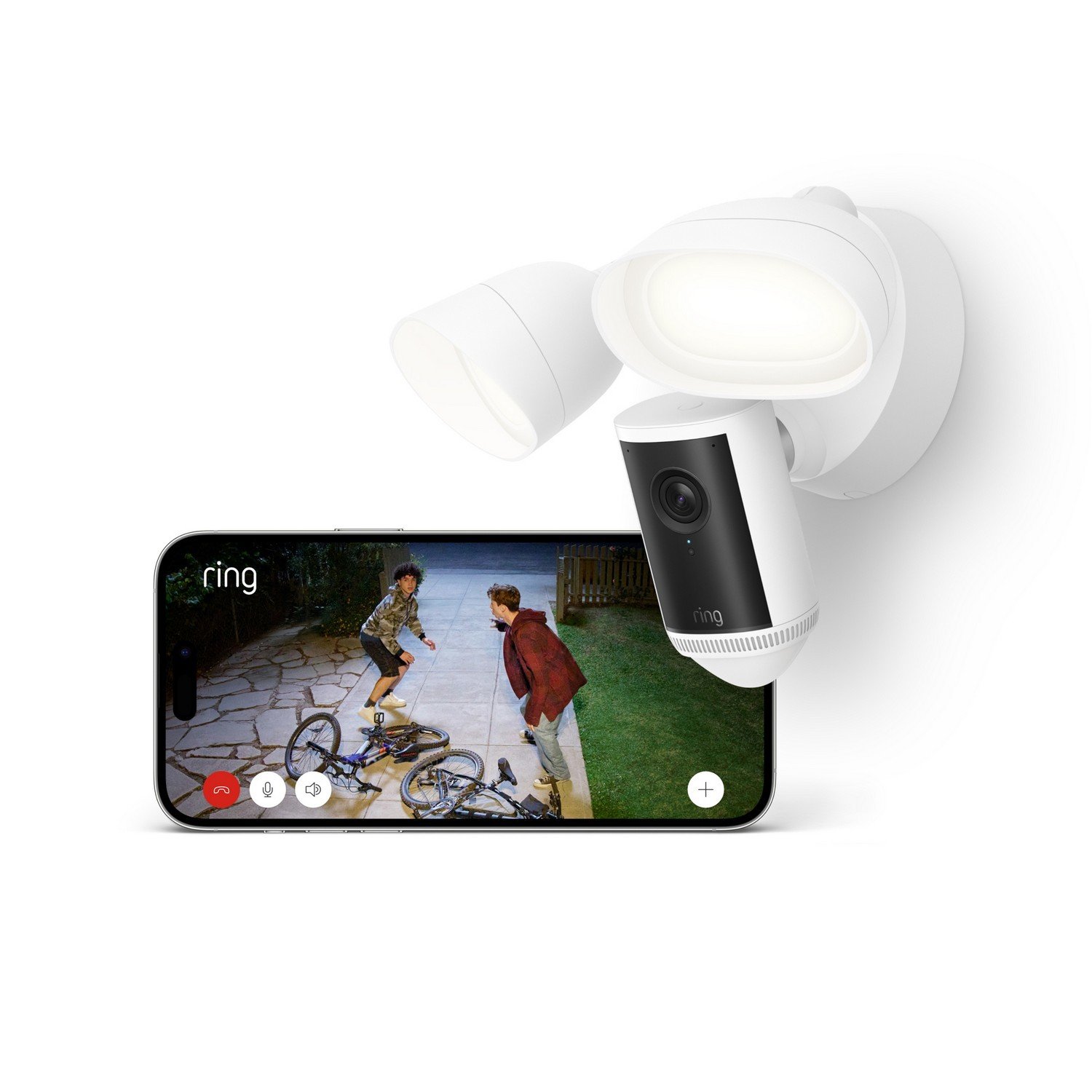 Ring Floodlight Cam Pro Wired Security Camera - Black