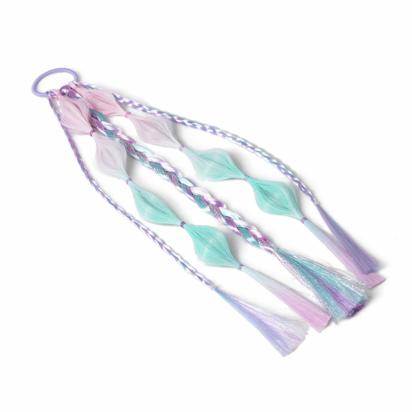 Flitzy Mermaid Pastel Ribbon Fake Hair Hairband