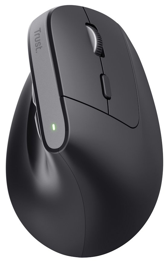 Trust Bayo+ Ergonomic Multi-Device Wireless Mouse - Black