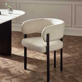 Julian Bowen Bolivia Pair of Fabric Dining Chairs - Cream