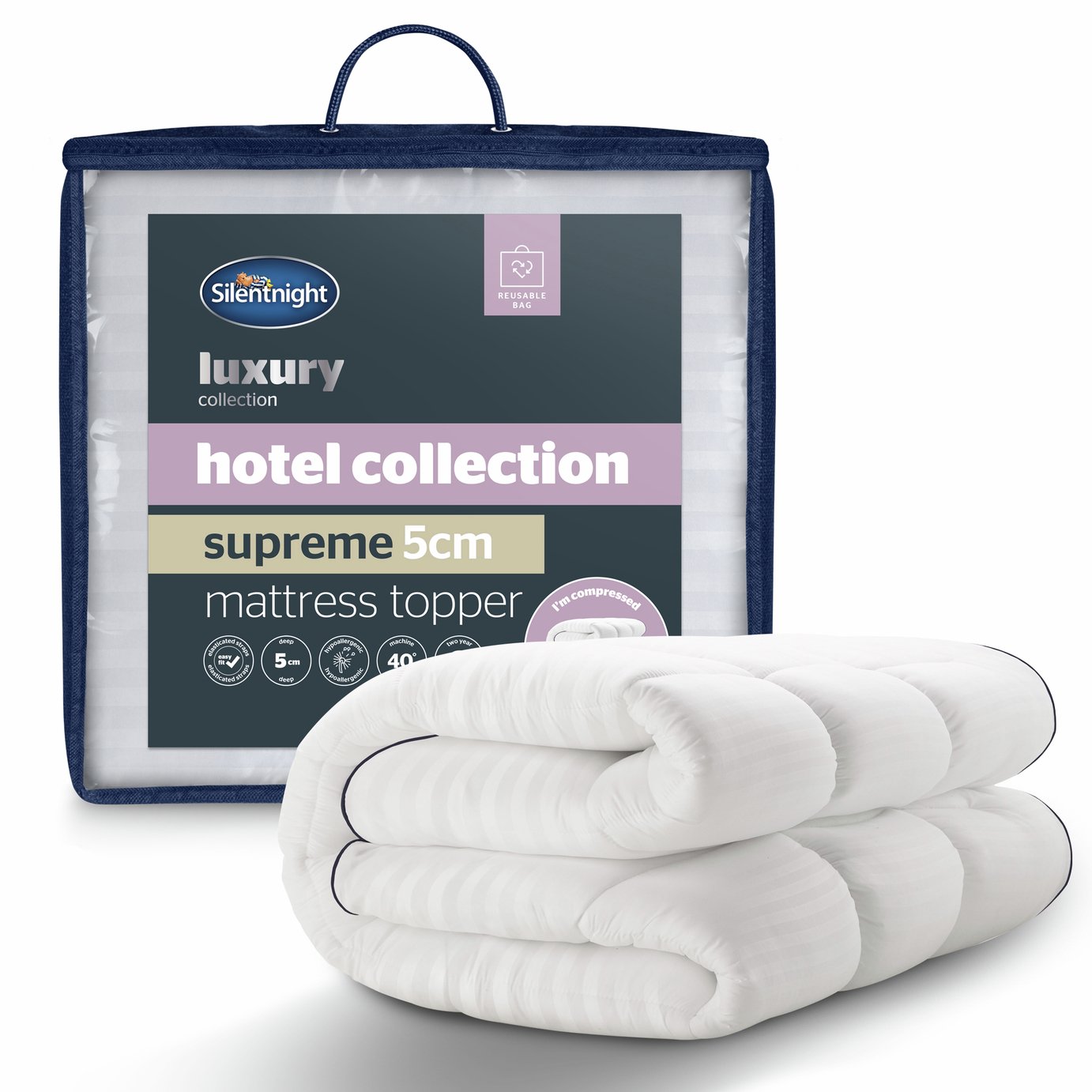 Silentnight Hotel Supreme Support 5cm Mattress Topper - Double