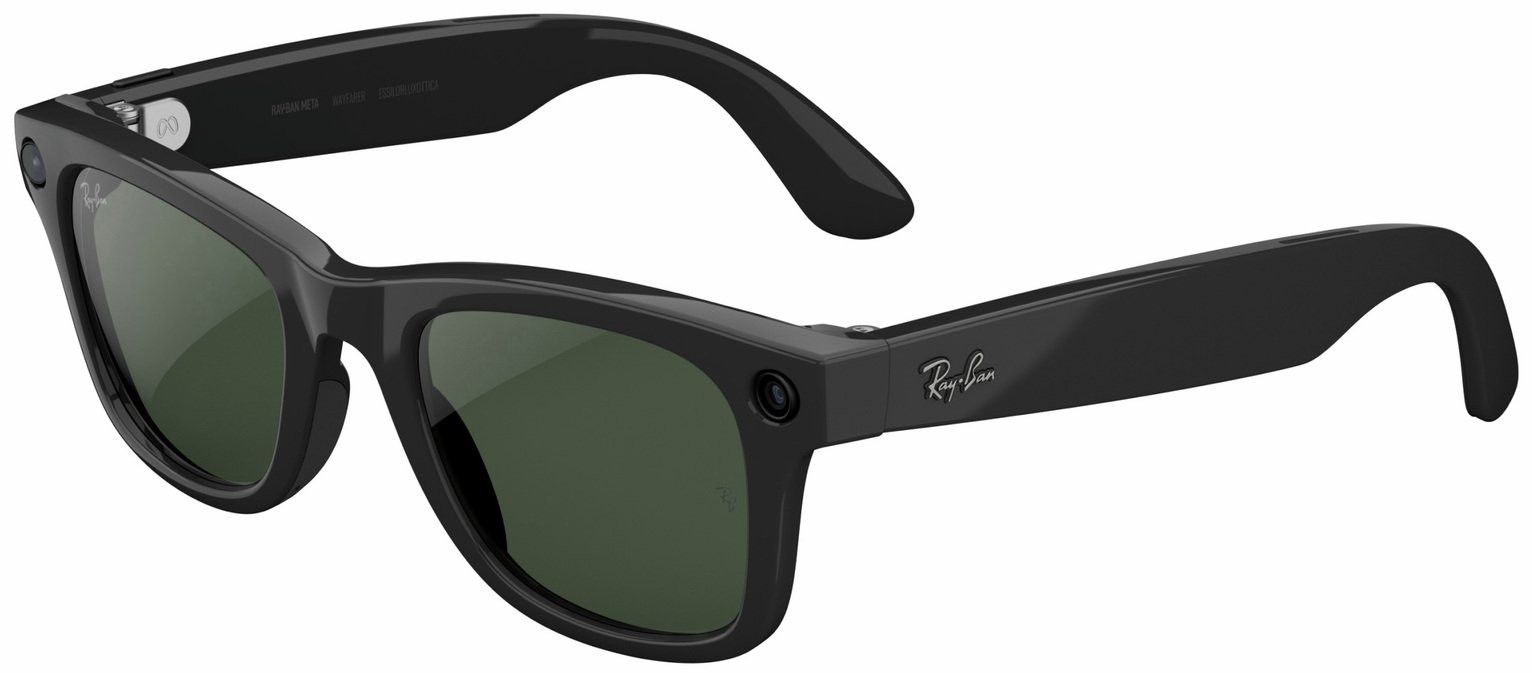 Ray-Ban Meta Wayfarer Gen 2 - Shiny Black, Transitions Graphite Green