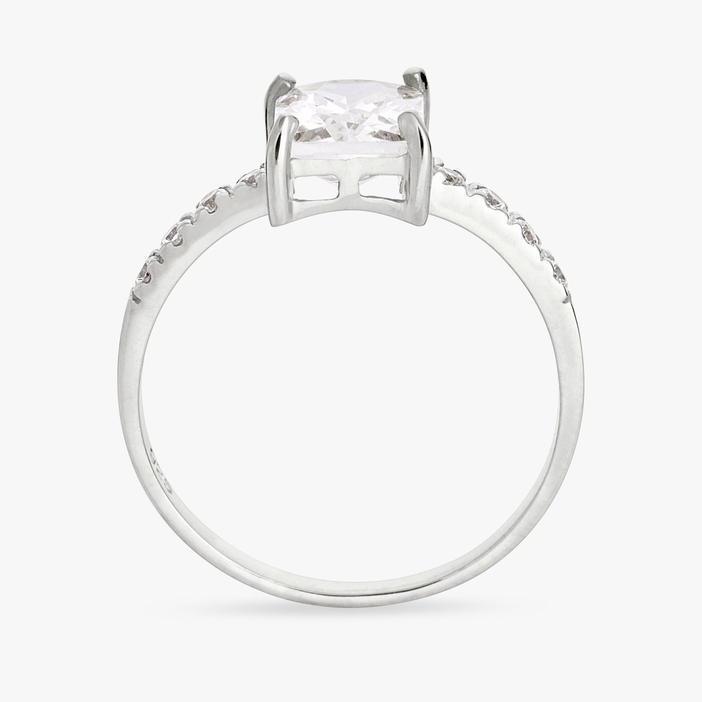 Revere Sterling Silver Radiant Cut Dress Ring
