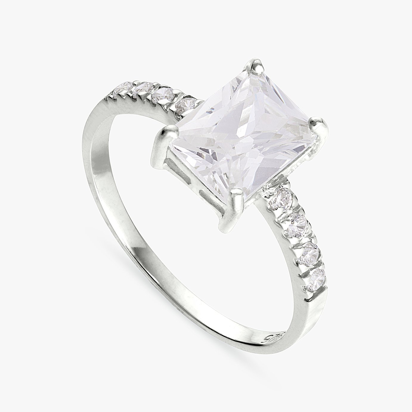 Revere Sterling Silver Radiant Cut Dress Ring