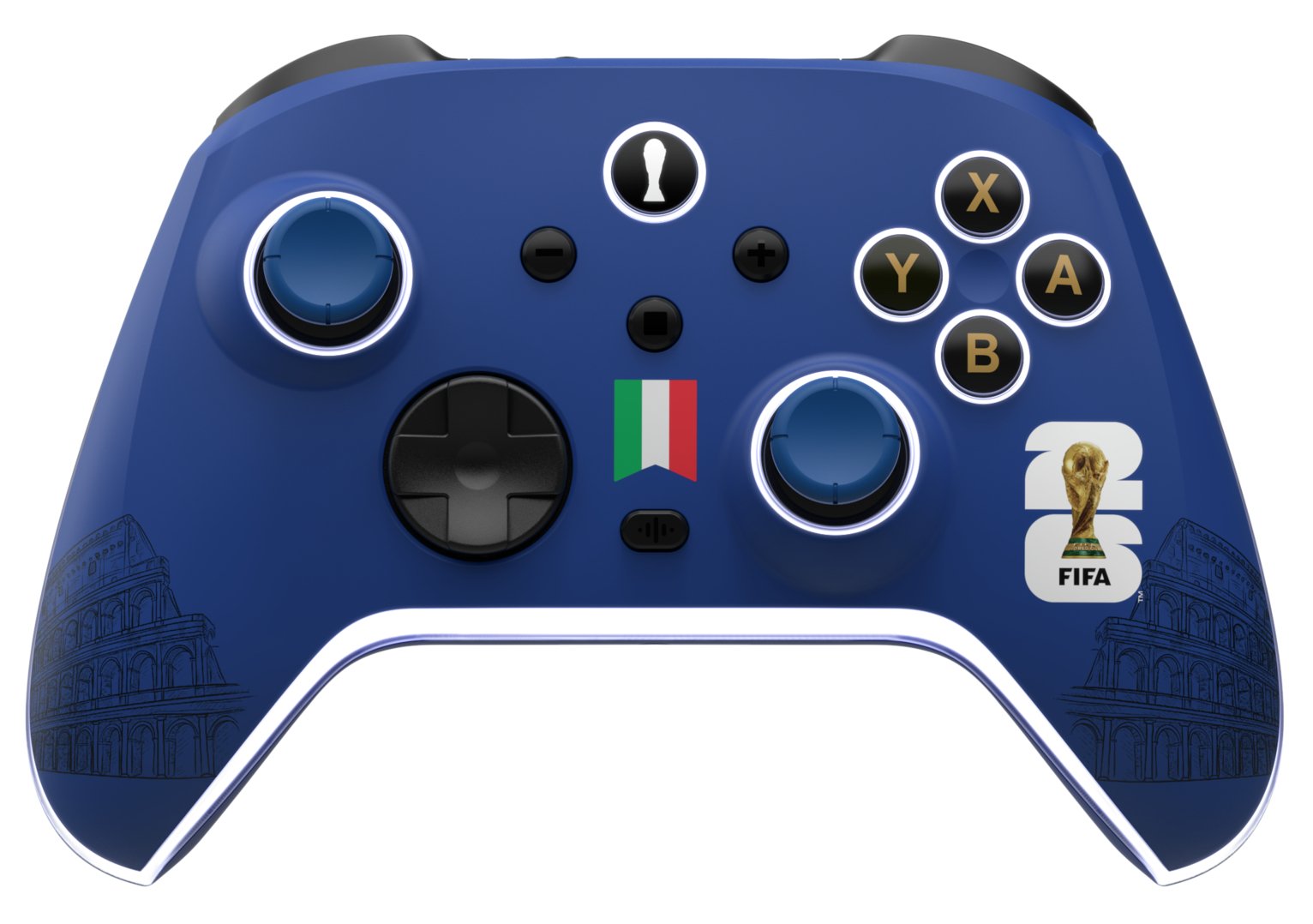 FIFA World Cup 26 AURORA+ Italy Switch 1 & 2, PC Wireless Controller - Blue
