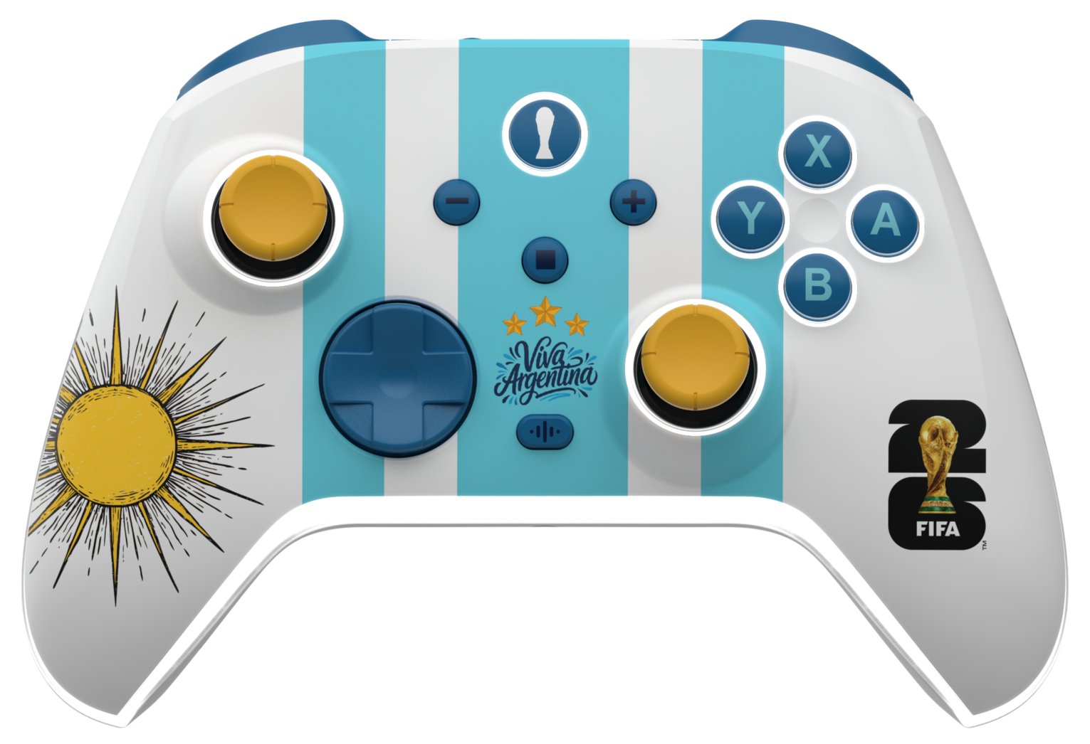 FIFA World Cup 26 AURORA+ Argentina Switch 1 & 2, PC Wireless Controller - White