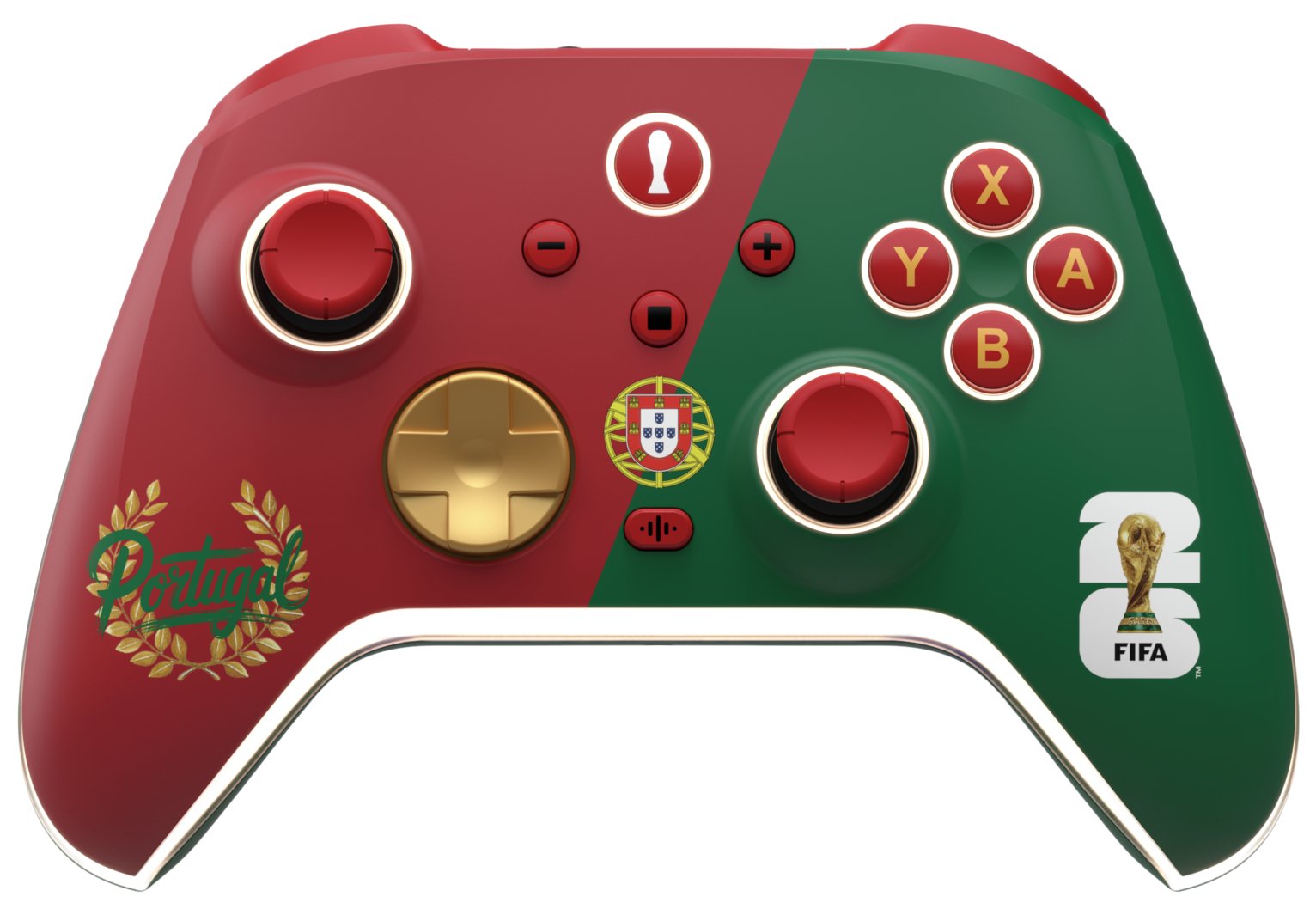 FIFA World Cup 26 AURORA+ Portugal Switch 1 & 2, PC Wireless Controller - Red