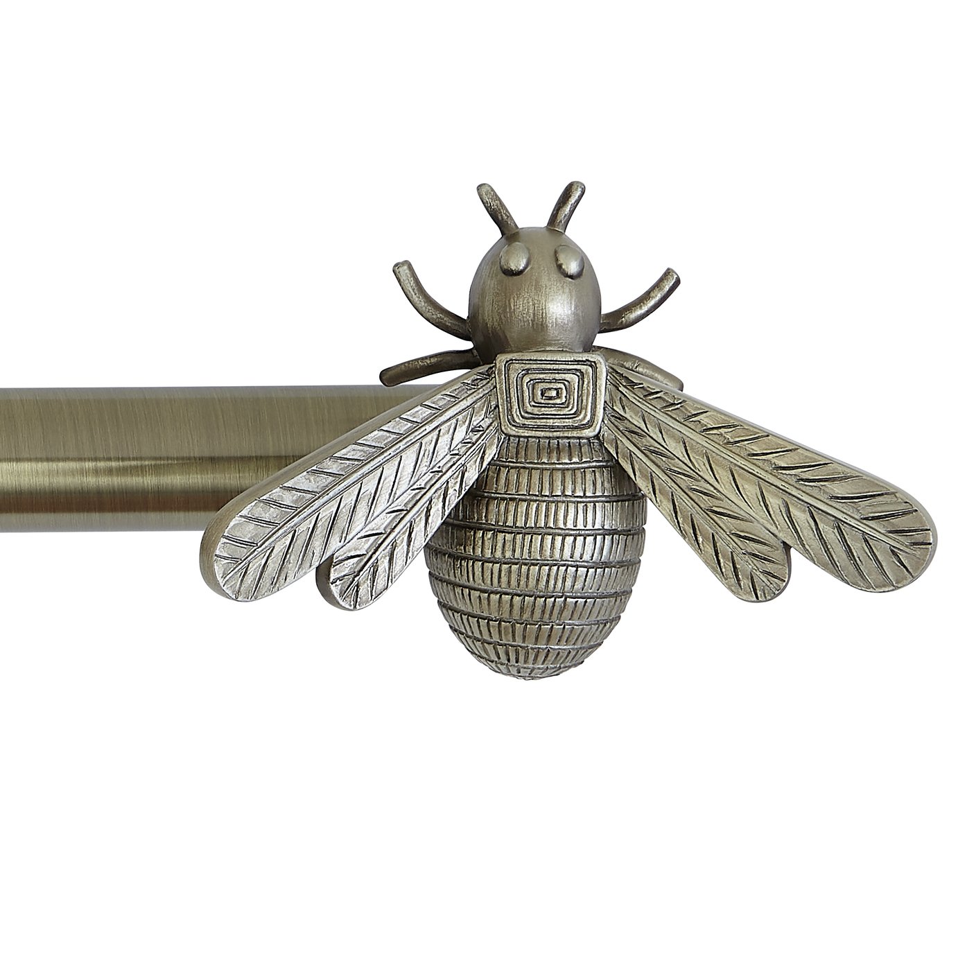 Argos Home Brass Extendable Curtain Pole - 110cm - 300cm