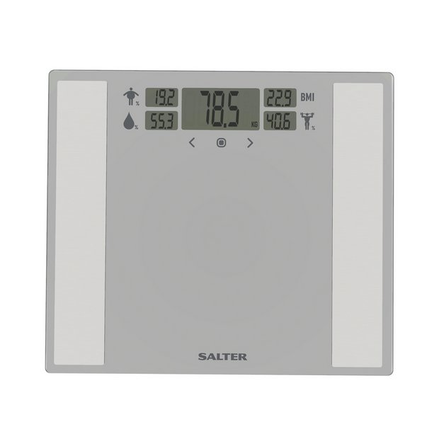 Buy Salter Dashboard Wide Body Analyser Bathroom Scales Silver Bathroom scales Argos