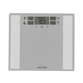 Salter Dashboard Wide Body Analyser Bathroom Scales - Silver