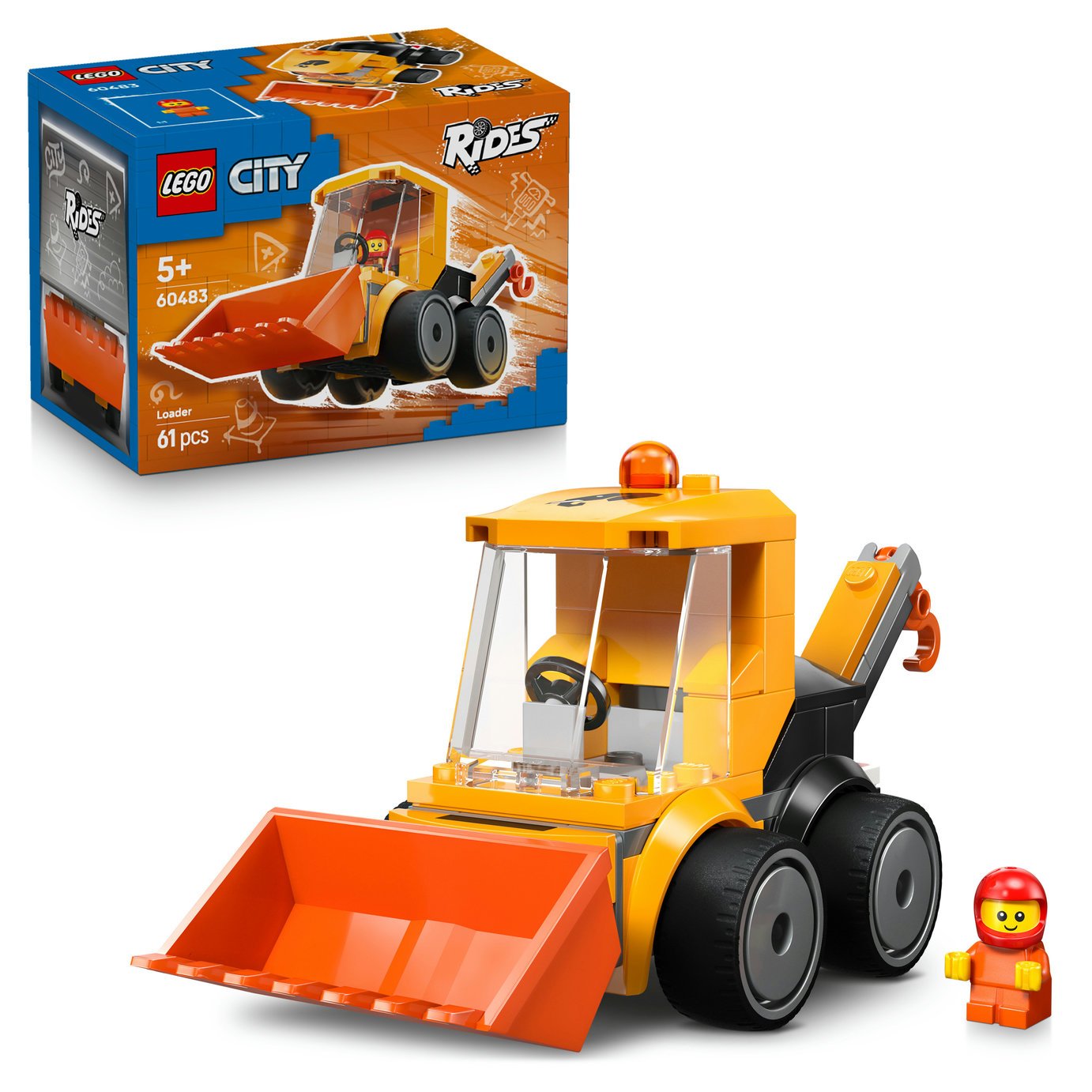 LEGO City Rides – Construction Loader Toy 60483 PREORDER