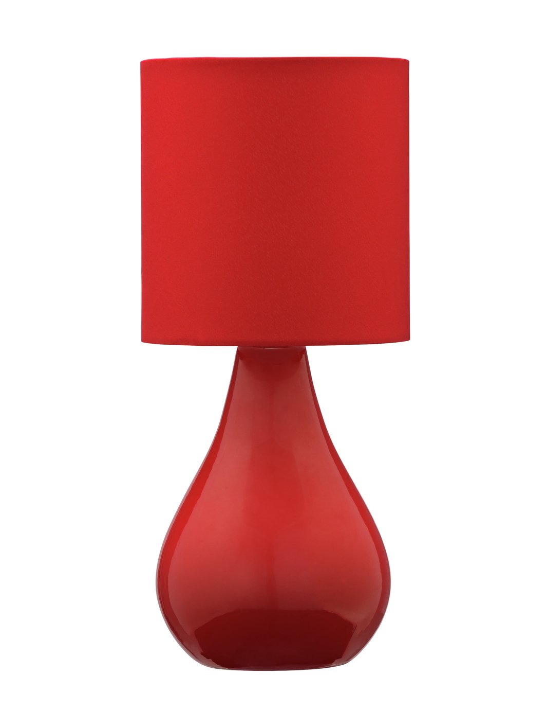 red bedside lamps uk