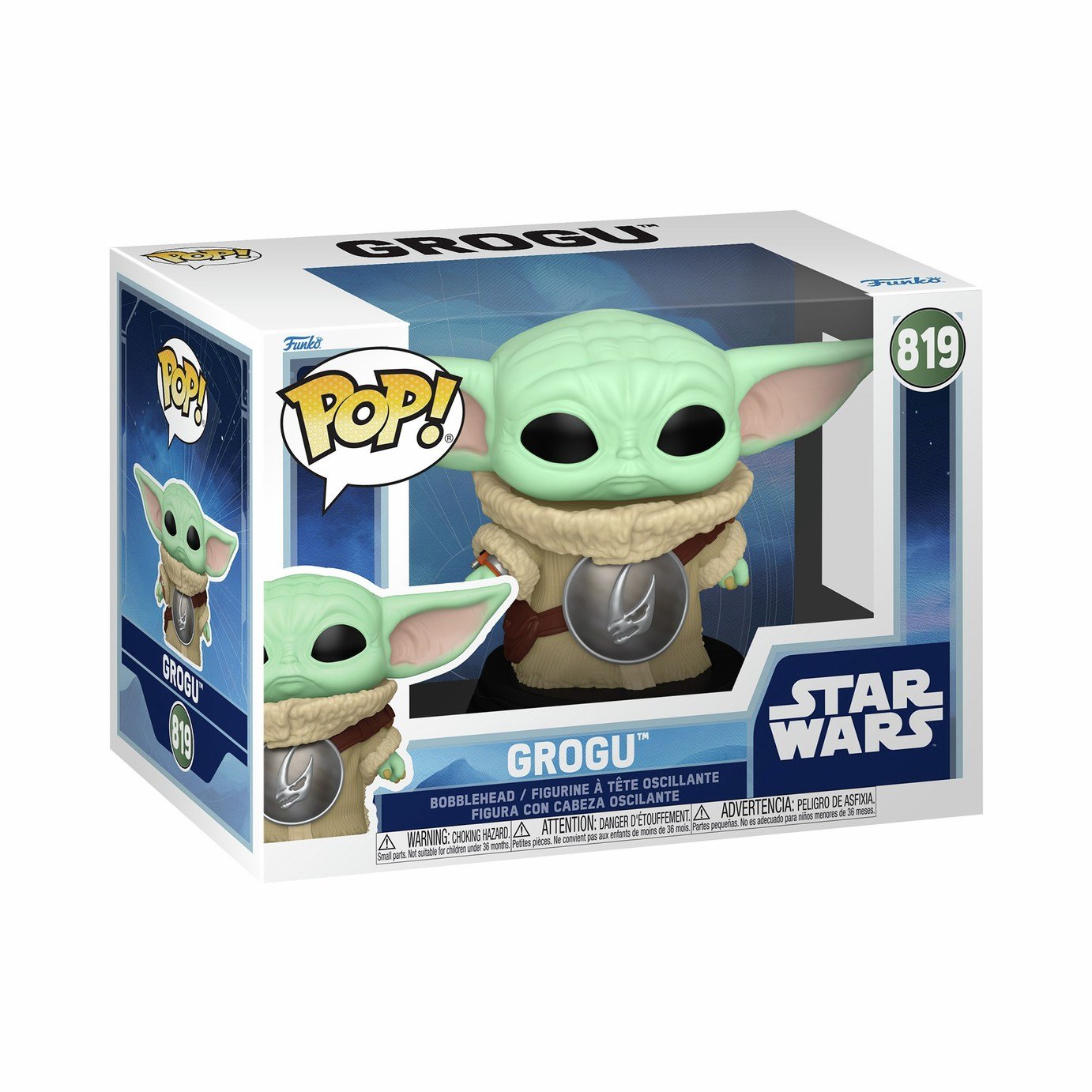Funko POP! Star Wars Grogu 3.6 Inches Vinyl Bobblehead Figure