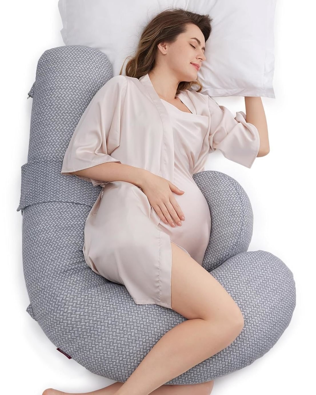 Momcozy F-Shaped Maternity Air Cushion Pillow