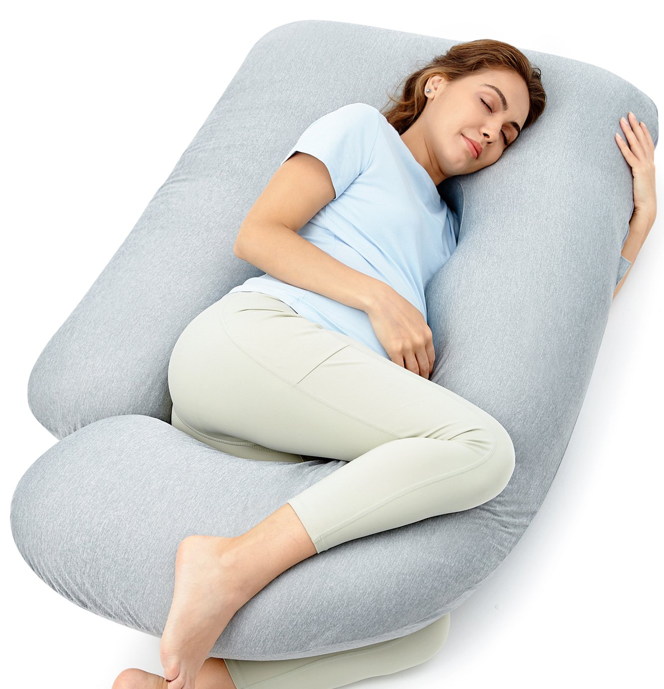 Momcozy G-Shaped Maternity Cooling Pillow