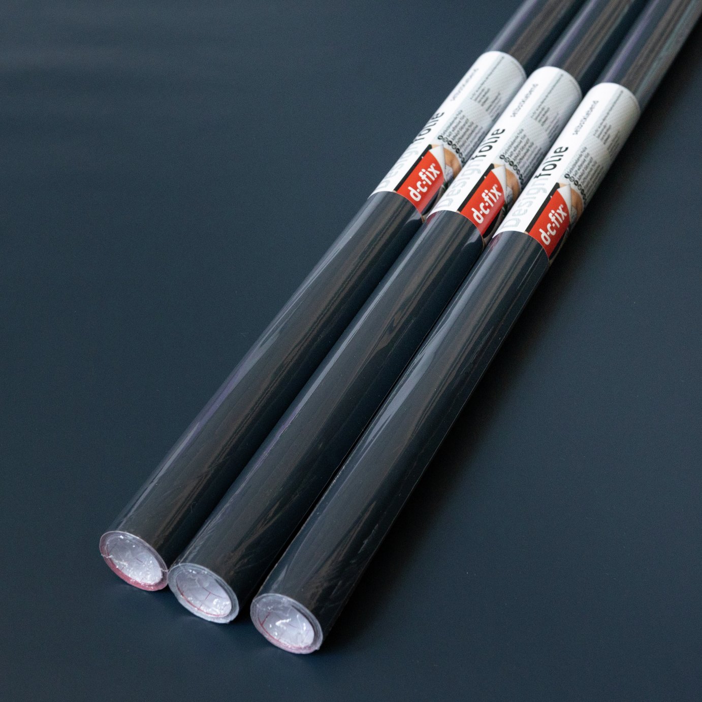 D-C-Fix Self-Adhesive Plain Navy Blue Vinyl Film