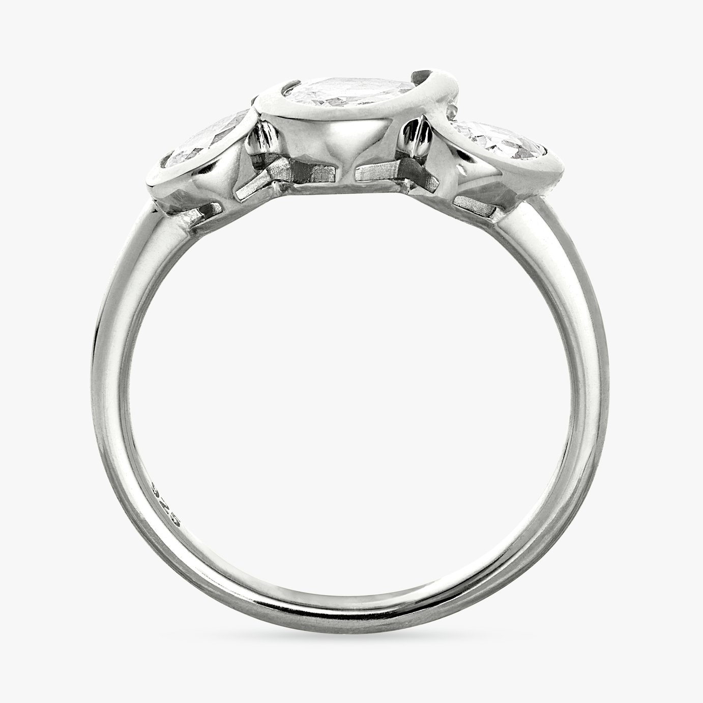 Revere Sterling Silver Pear Trilogy Fashion Ring