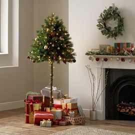 Habitat 6ft Half Parasol Christmas Tree