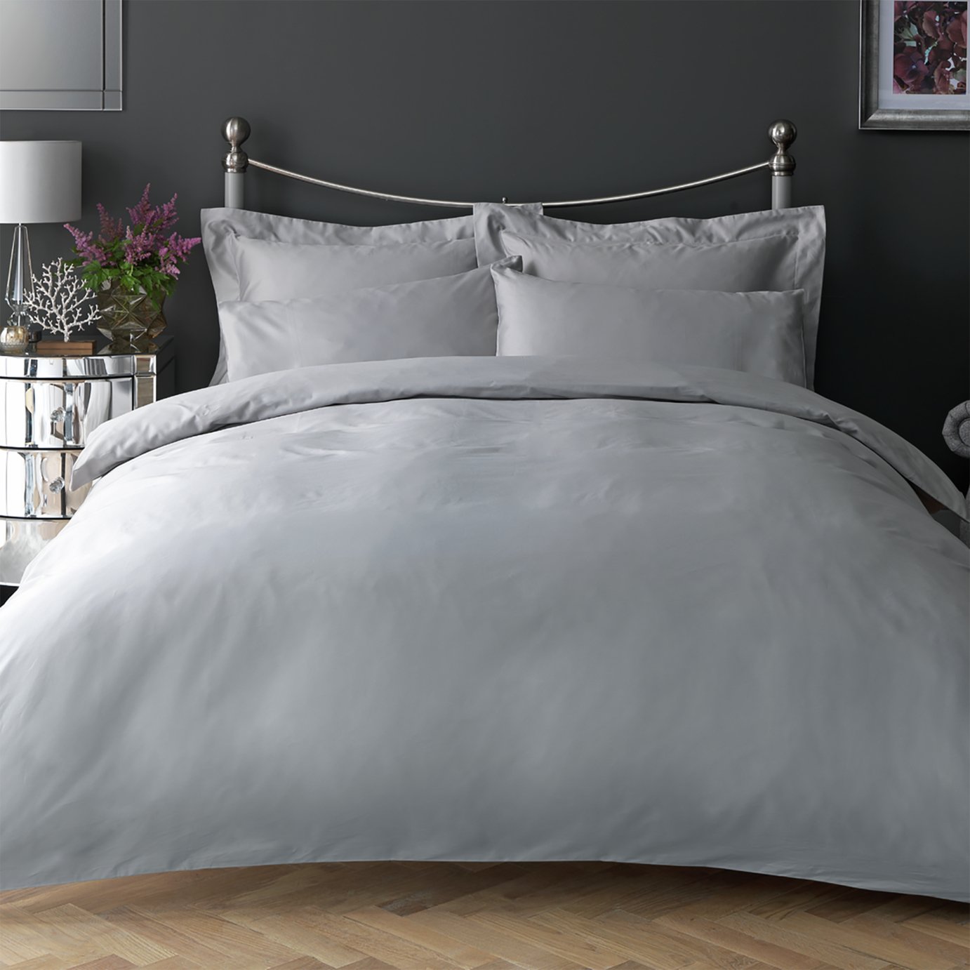 Habitat Egyptian Cotton 400TC Plain Bedding Set