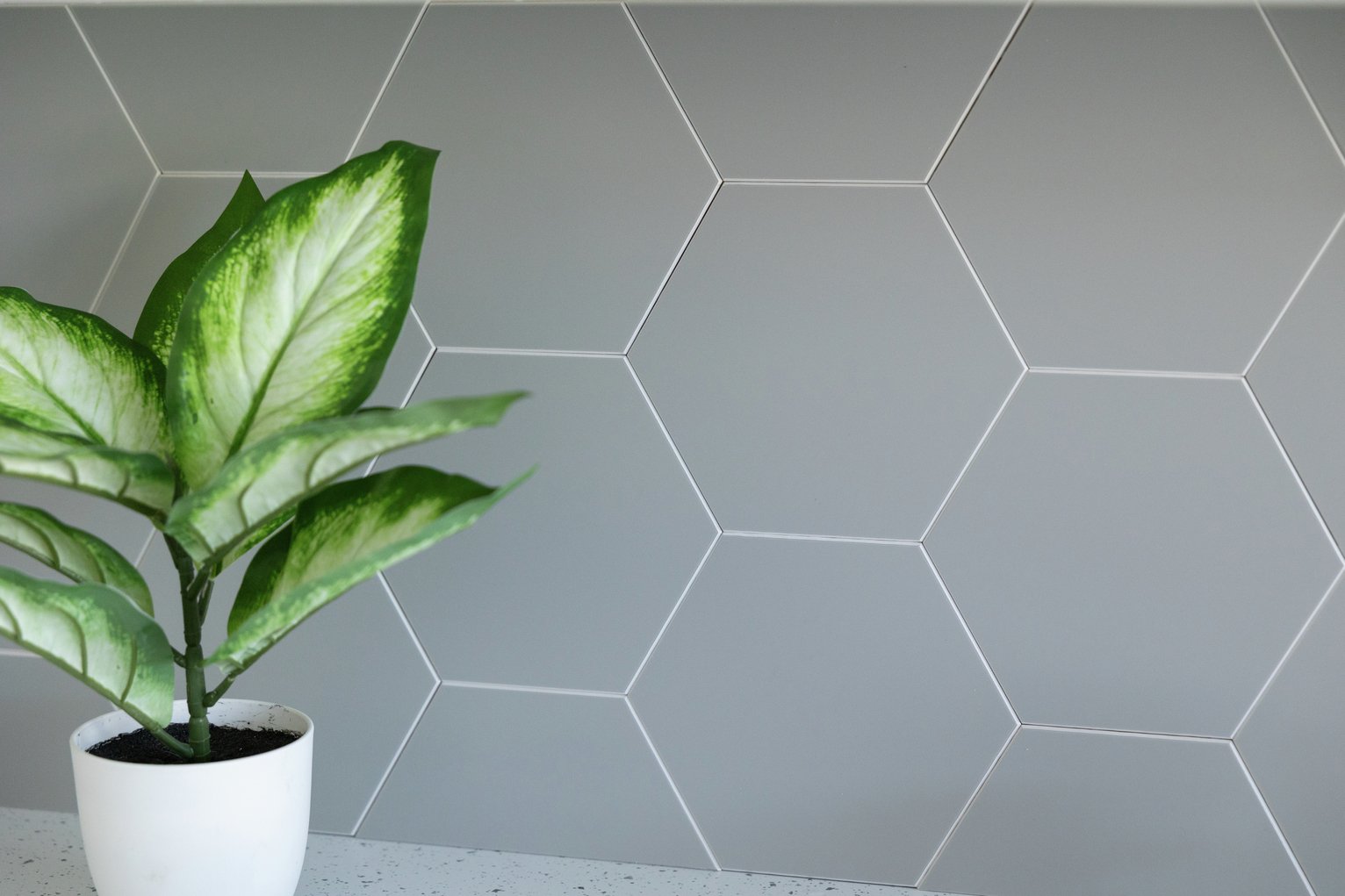 Wallpops Hexagon Grey Tiles Wall Sticker