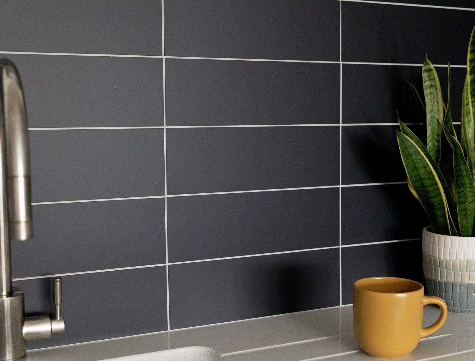 Wallpops Subway Black Tiles Wall Sticker