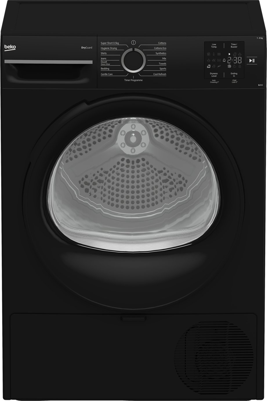 Beko BM3T3824NB 8KG Heat Pump Tumble Dryer - Black