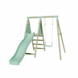 Mercia Wooden Single Swing with Slide